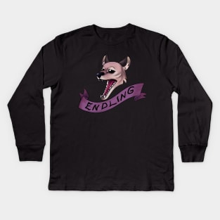 Thylacine Endling Kids Long Sleeve T-Shirt